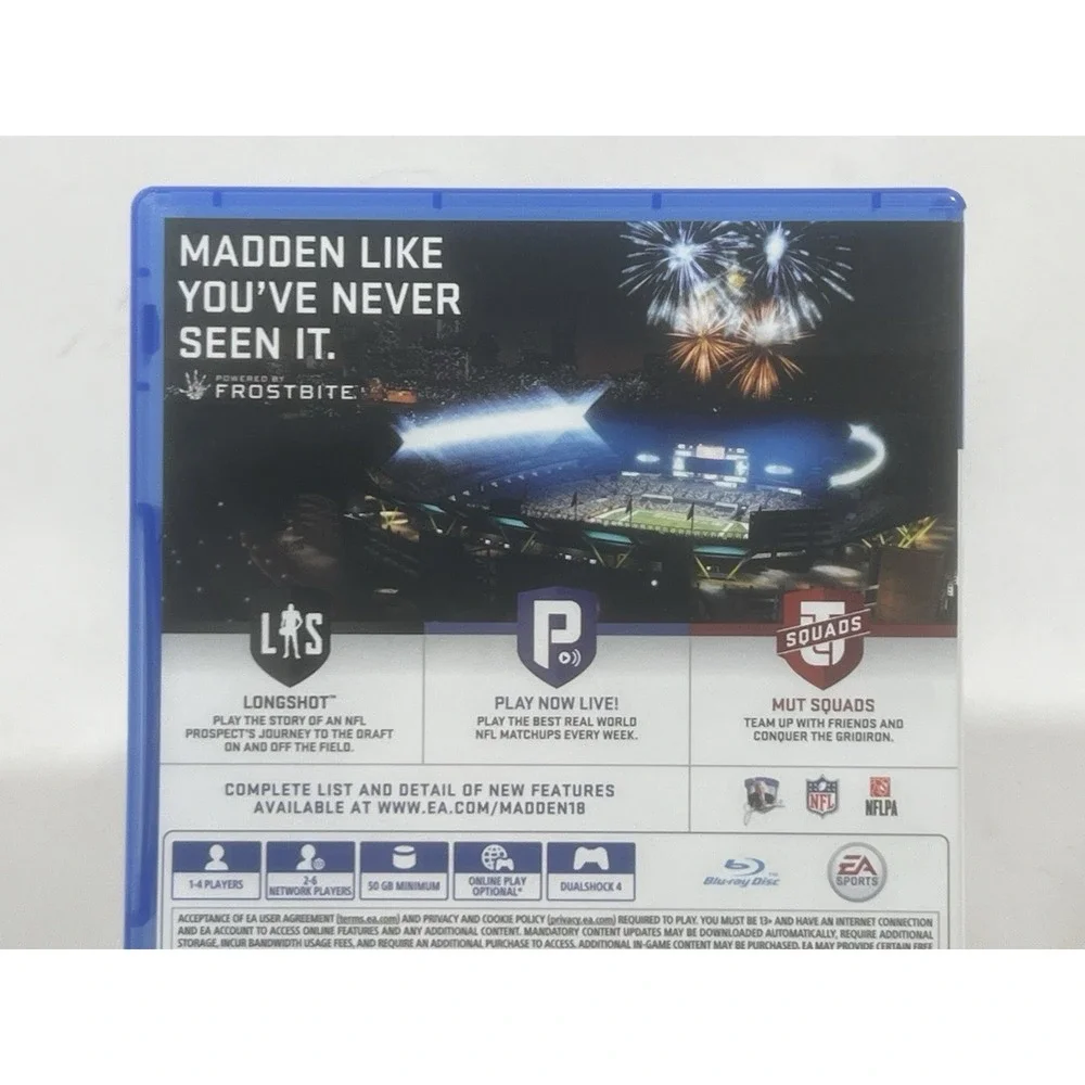 Madden NFL 18‎ PS4 Football Video Game EA Sports PlayStation 4 Tested